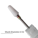 Flame Ceramic Nail Drill Bits Kit for Manicure and Pedicure