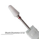 Flame Ceramic Nail Drill Bits Kit for Manicure and Pedicure