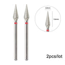 Flame Diamond Nail Bit Set for Easy Precision Manicures