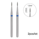 Flame Diamond Nail Bit Set for Easy Precision Manicures