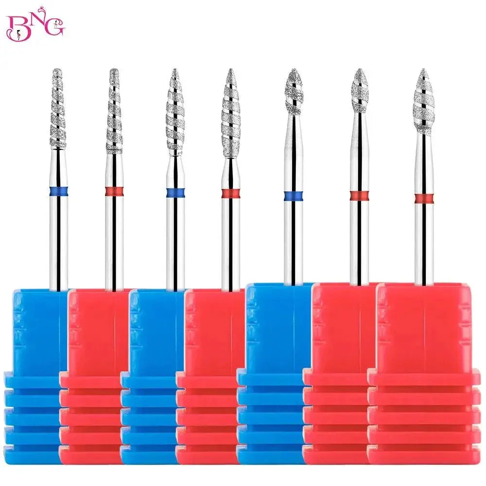 Flame Diamond Nail Bit Set For Easy Precision Manicures