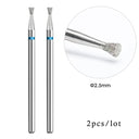 Flame Diamond Nail Bit Set for Easy Precision Manicures