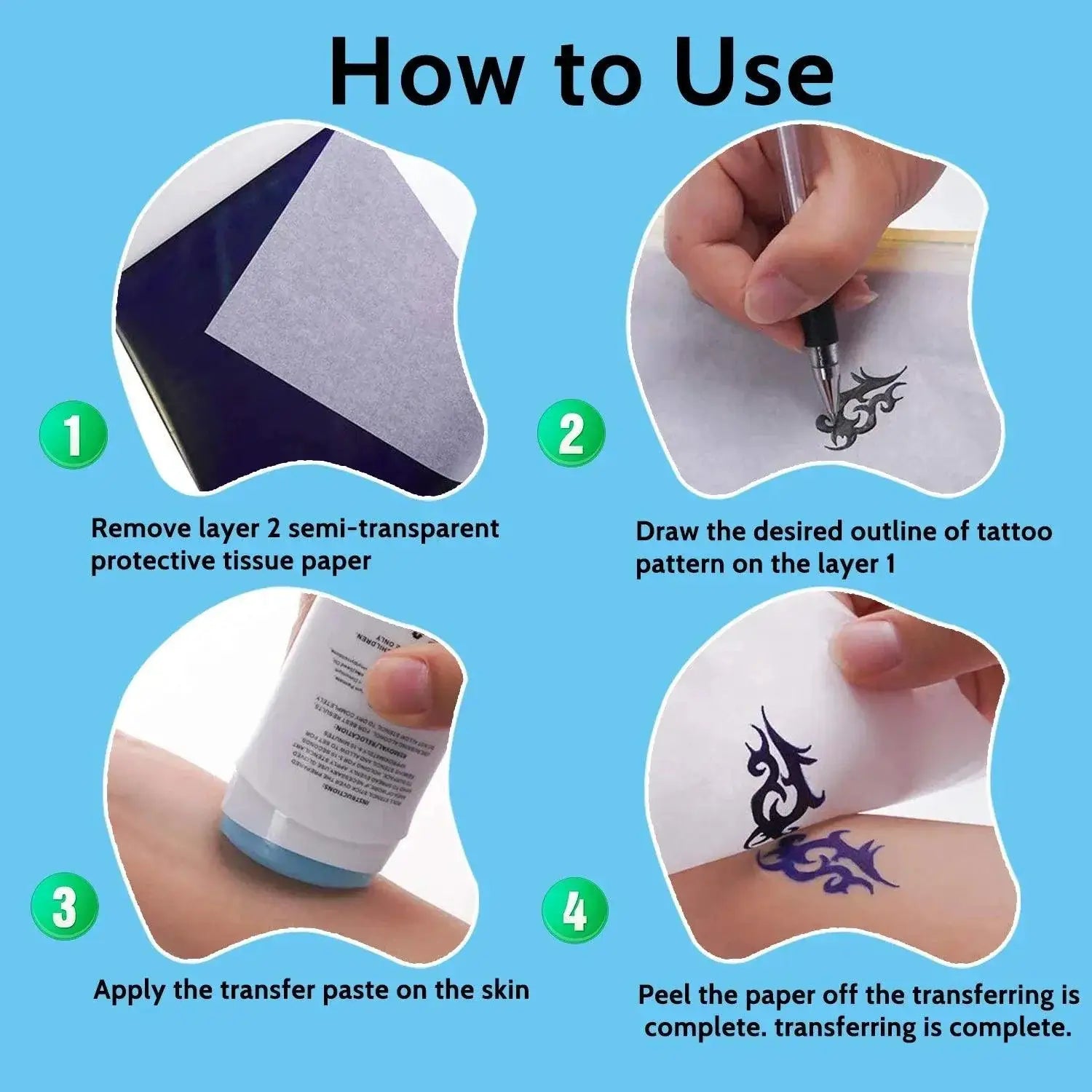 Flawless Tattoo Transfer Paper Kit Elevate Your Artistry