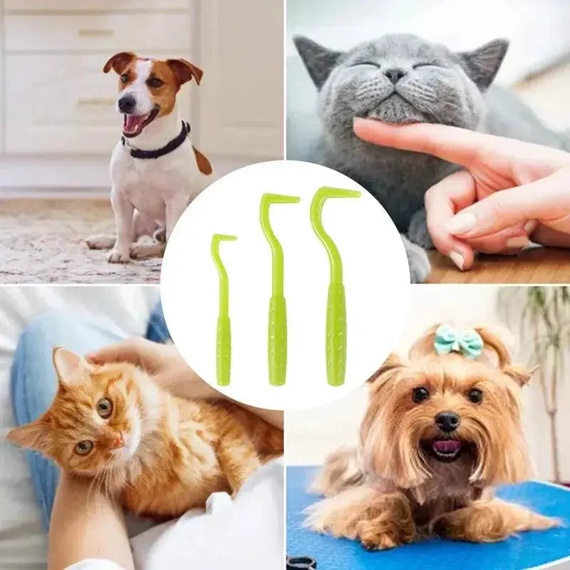Flea And Tick Remover Tool Set For Pets Parasite Removal