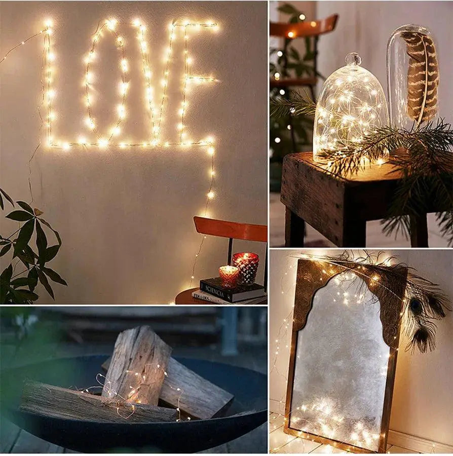 Flexible Copper Wire LED Fairy Lights for Home Decor