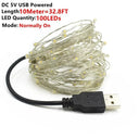 Flexible Copper Wire LED Fairy Lights for Home Decor