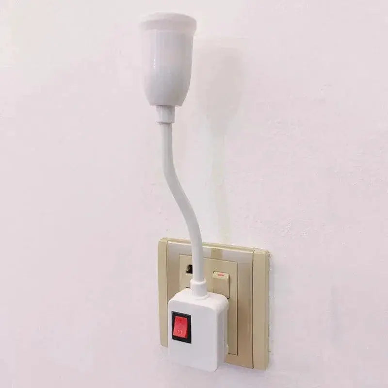 Flexible E27 Bulb Holder Converter With Switch Upgrade - OurLum.com