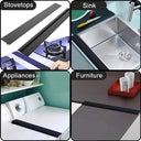Stove Counter Gap Cover Flexible Silicone for Kitchen Use
