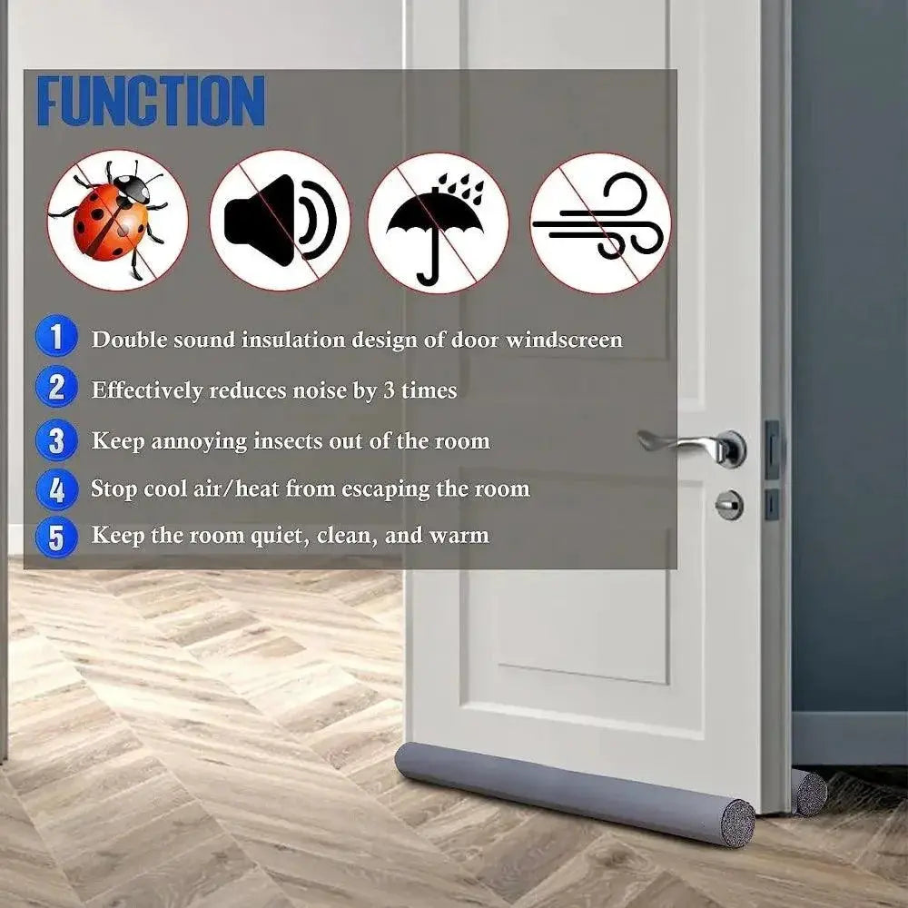 Flexible Soundproof Door Seal Strip Dustproof Waterproof