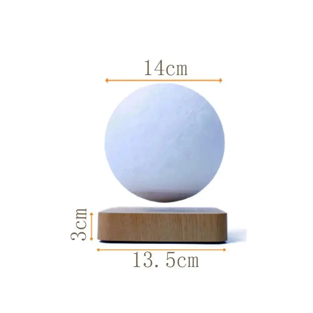 Floating 3D Magnetic Levitation Moon Lamp With Touch Control