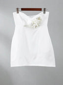 Floral Backless Mini Dress Elegant Clubwear for Women