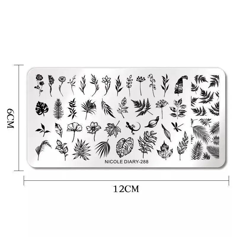 Floral Butterfly Nail Stamping Plates Elevate Nail Art