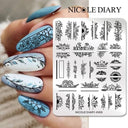 Floral Butterfly Nail Stamping Plates Elevate Nail Art Designs