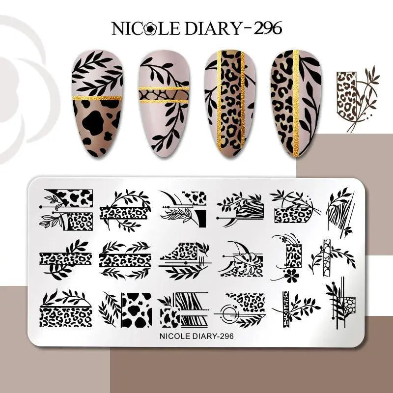Floral Butterfly Nail Stamping Plates Elevate Nail Art