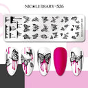 Floral Butterfly Nail Stamping Plates Elevate Nail Art Designs