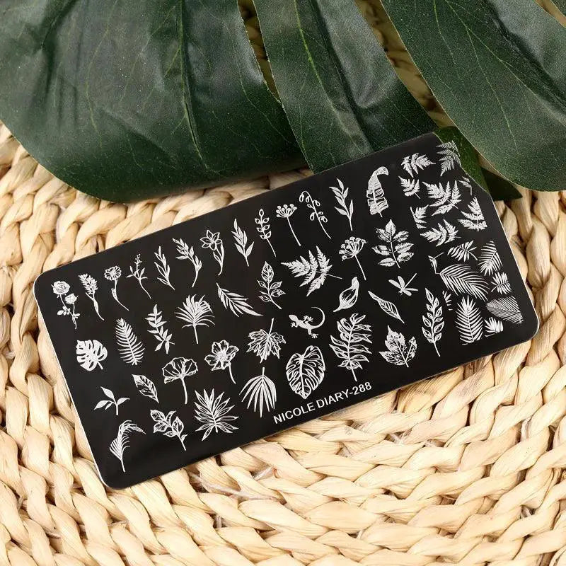 Floral Butterfly Nail Stamping Plates Elevate Nail Art