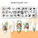 Floral Butterfly Nail Stamping Plates Elevate Nail Art Designs