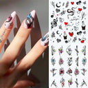 Floral Geometric Nail Art Water Decals Easy Nail Transfer