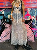 Floral Lace Slip Dress for 2024 Beach Parties & Club Nights