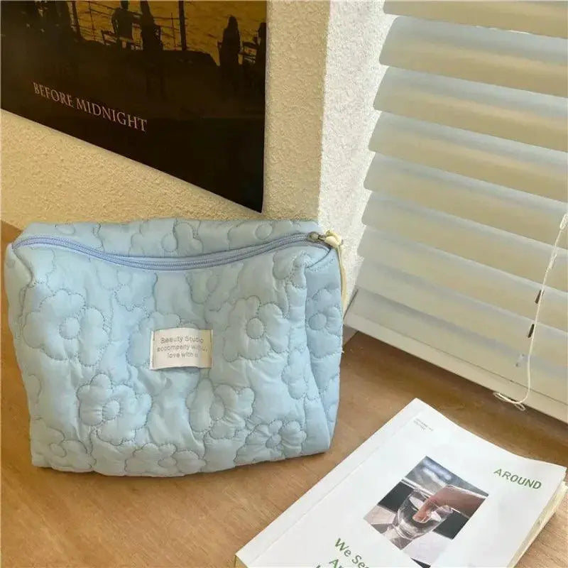 Floral Makeup Bag Organizer Trendy Travel Toiletries Pouch