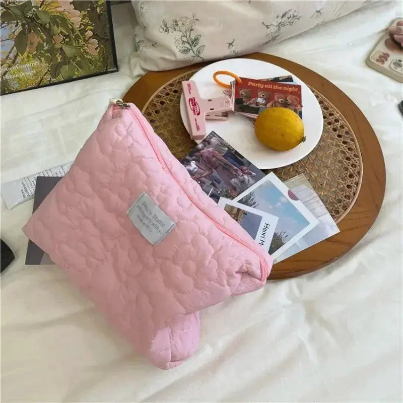 Floral Makeup Bag Organizer Trendy Travel Toiletries Pouch