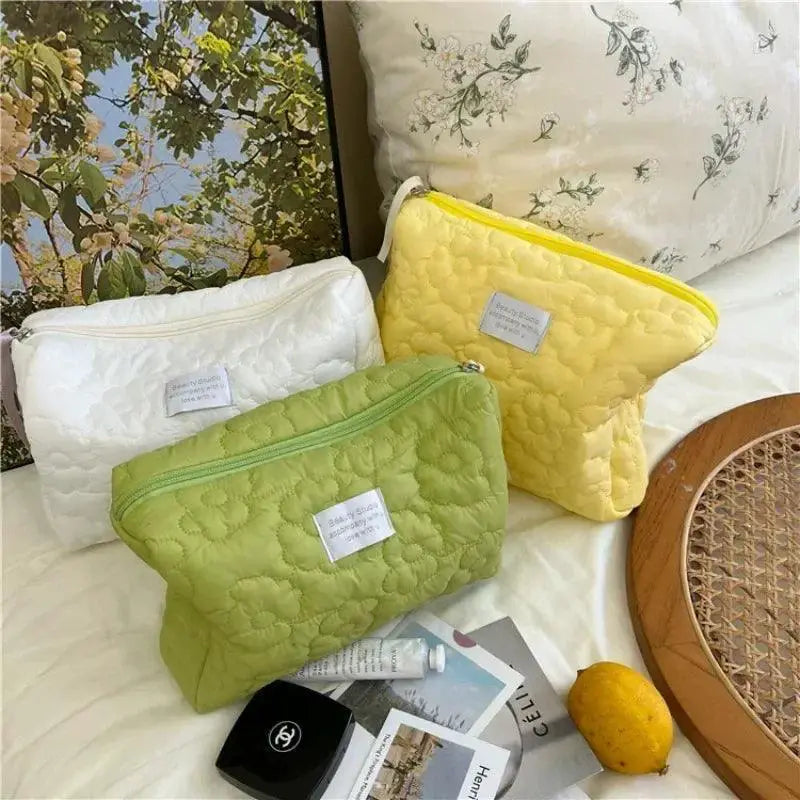 Floral Makeup Bag Organizer Trendy Travel Toiletries Pouch
