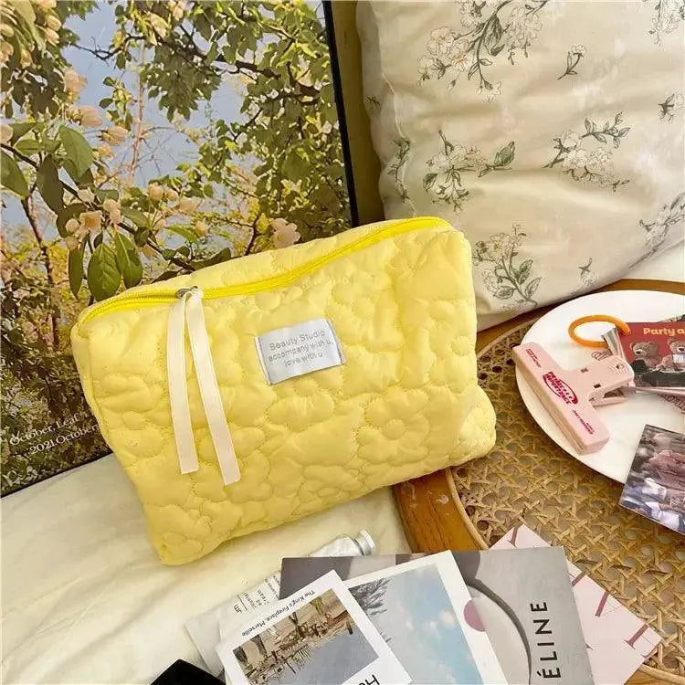 Floral Makeup Bag Organizer Trendy Travel Toiletries Pouch