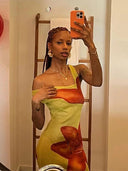 Floral Mesh Maxi Dress: Summer Statement Style Outfit