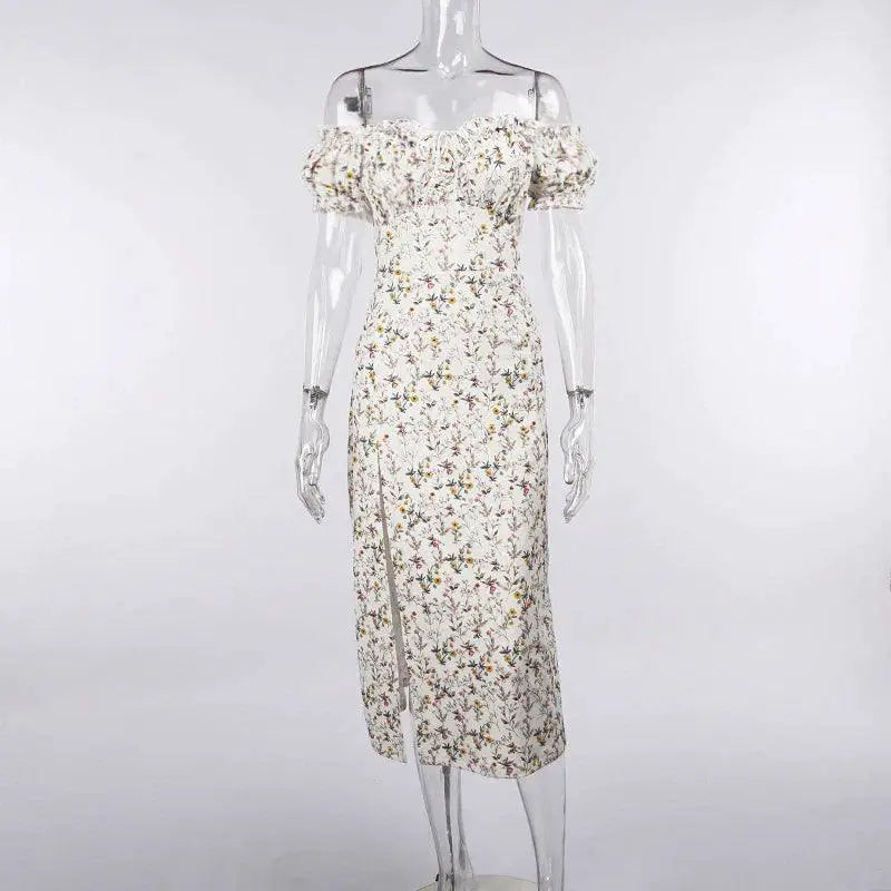 Floral Off Shoulder Dress For Summer Chic Fashionista Style