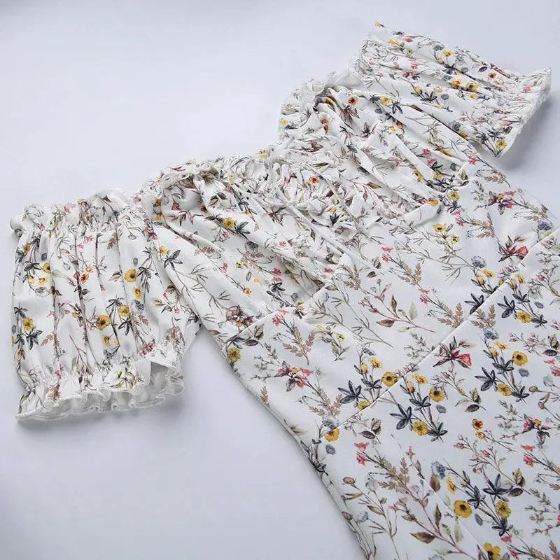 Floral Off Shoulder Dress For Summer Chic Fashionista Style