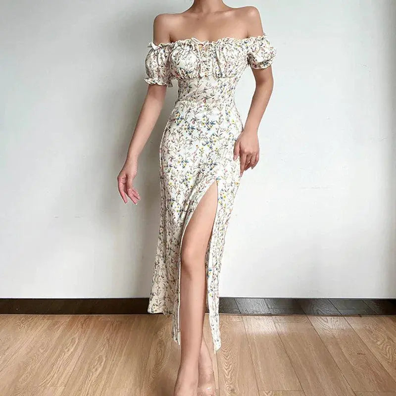 Floral Off Shoulder Dress For Summer Chic Fashionista Style