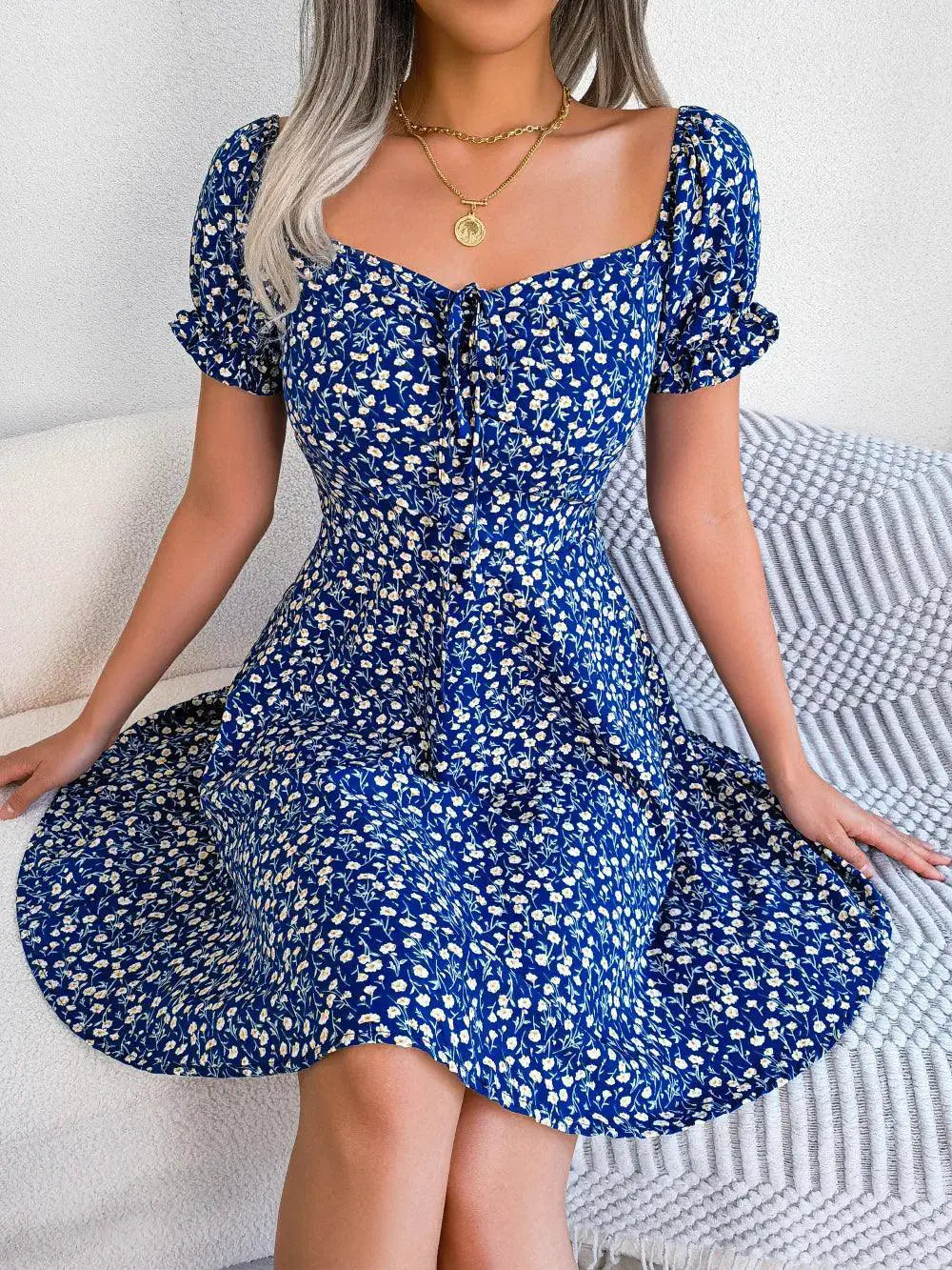 Floral Print A Line Dress For Women Chic Fashion Essential