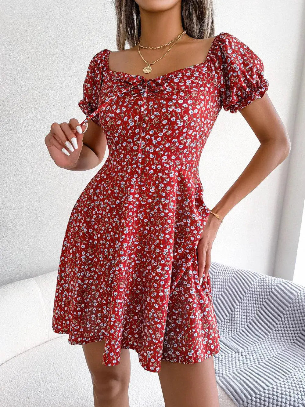 Floral Print A Line Dress For Women Chic Fashion Essential