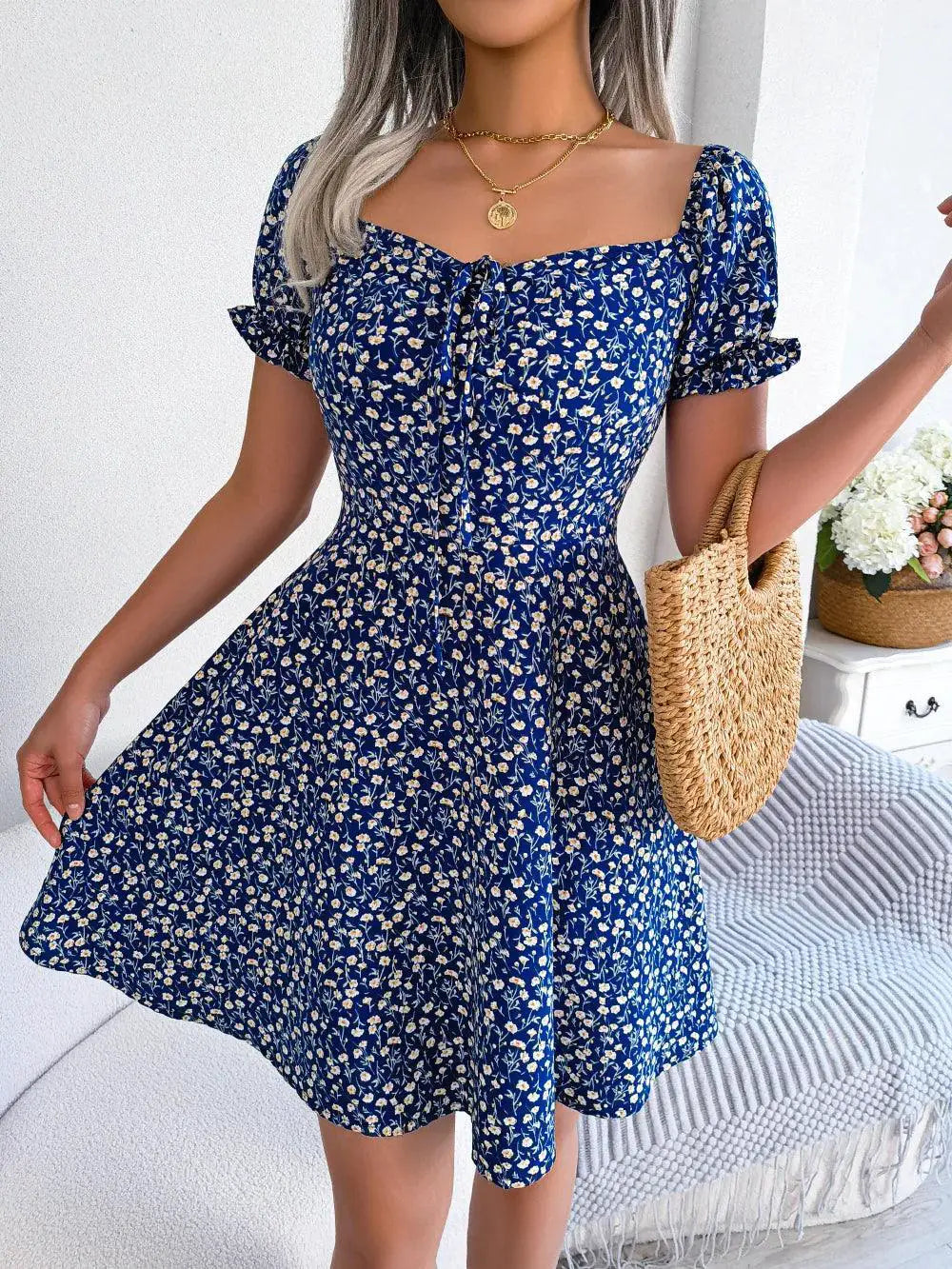 Floral Print A Line Dress For Women Chic Fashion Essential