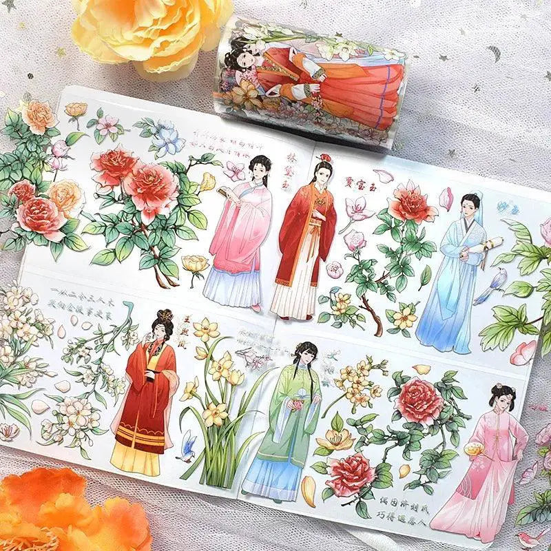 Flower Girls Vintage Decorative Masking Tape for Crafting