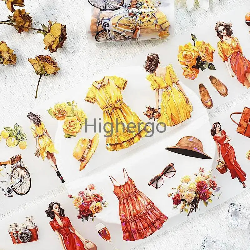 Flower Girls Vintage Decorative Masking Tape for Crafting