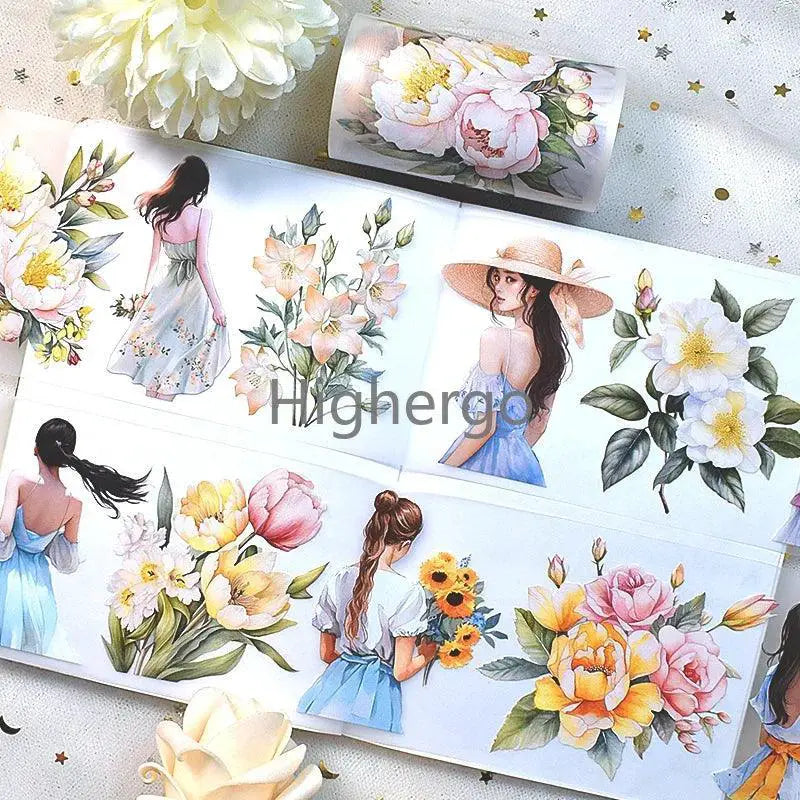 Flower Girls Vintage Decorative Masking Tape for Crafting