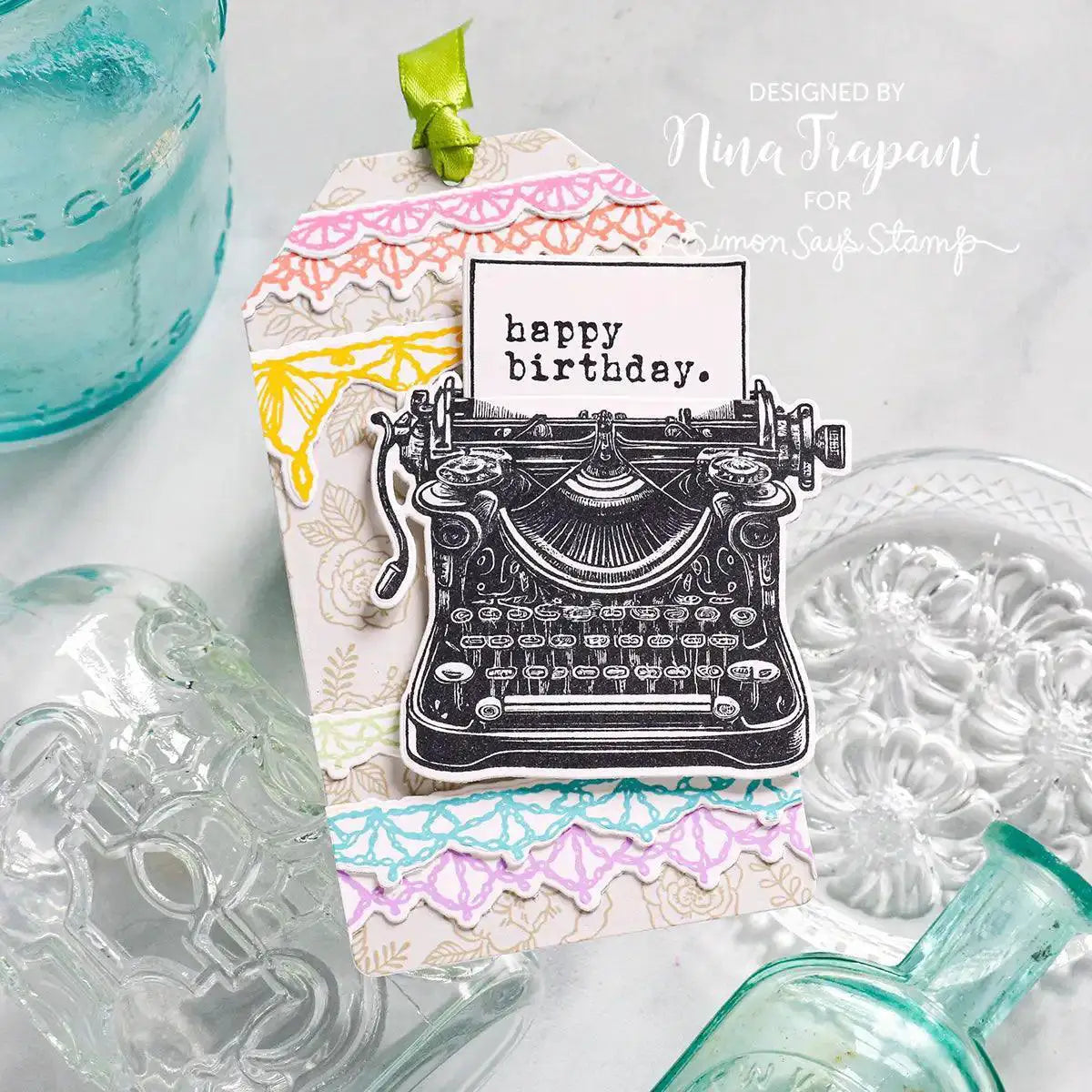 Metal Cutting Dies Flower Hat and Clear Stamps for Crafts