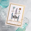 Metal Cutting Dies Flower Hat and Clear Stamps for Crafts