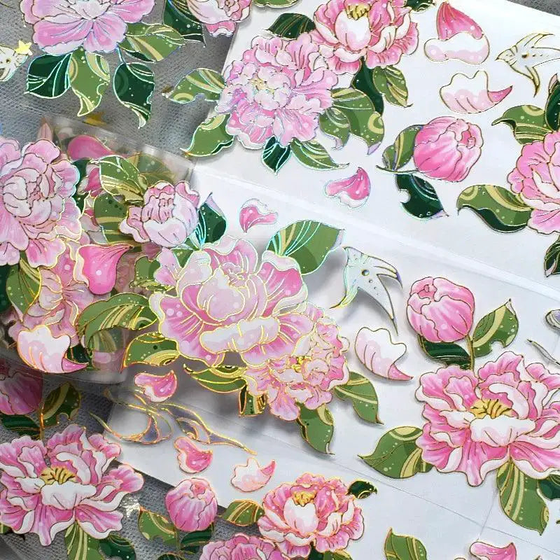 Flower Washi Tape For Elegant DIY Stickers And Scrapbooking