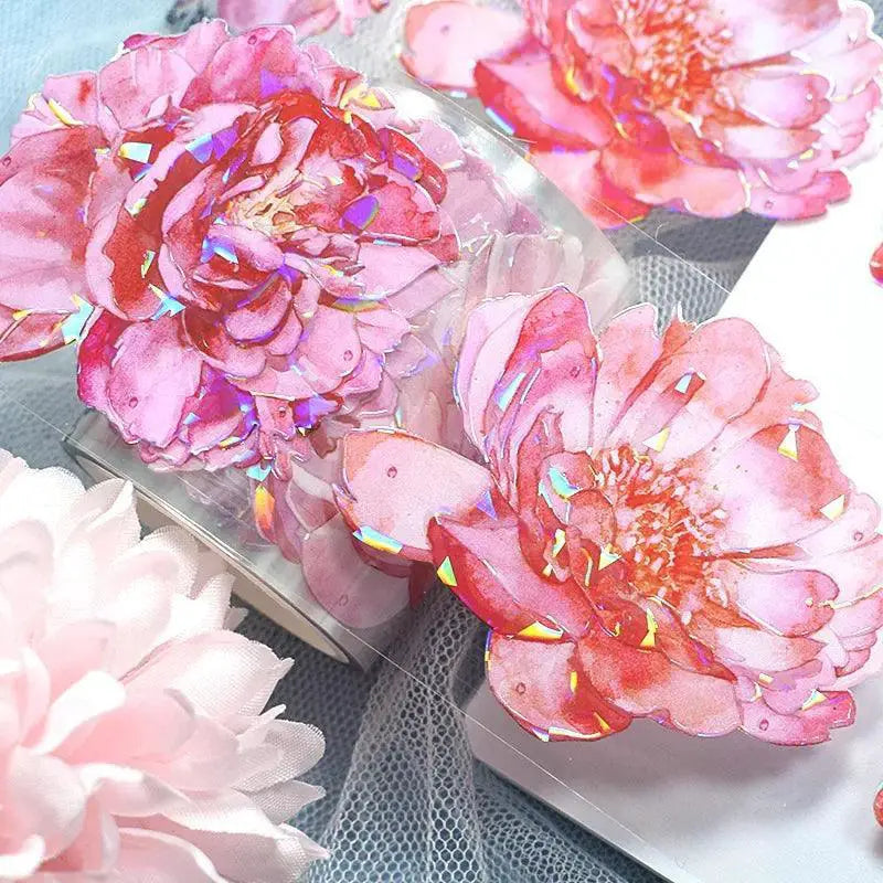 Flower Washi Tape For Elegant DIY Stickers And Scrapbooking
