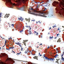 Flower Washi PET Tape for Elegant DIY Stickers Scrapbooking