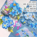 Flower Washi PET Tape for Elegant DIY Stickers Scrapbooking