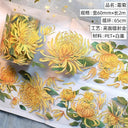 Flower Washi PET Tape for Elegant DIY Stickers Scrapbooking