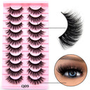 Fluffy 3D Mink Lashes Reusable Natural Volume Glam Up