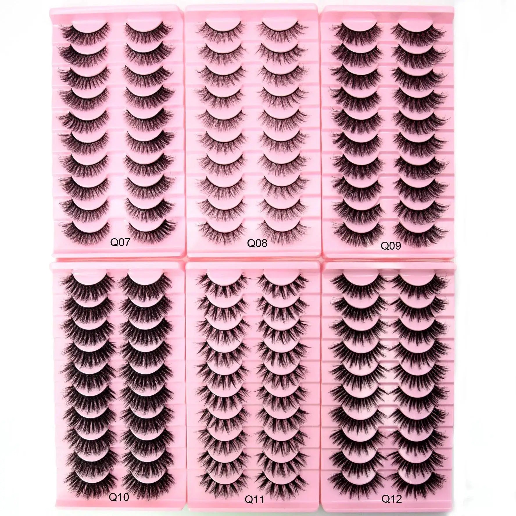 Fluffy 3D Mink Lashes Reusable Natural Volume Glam Up
