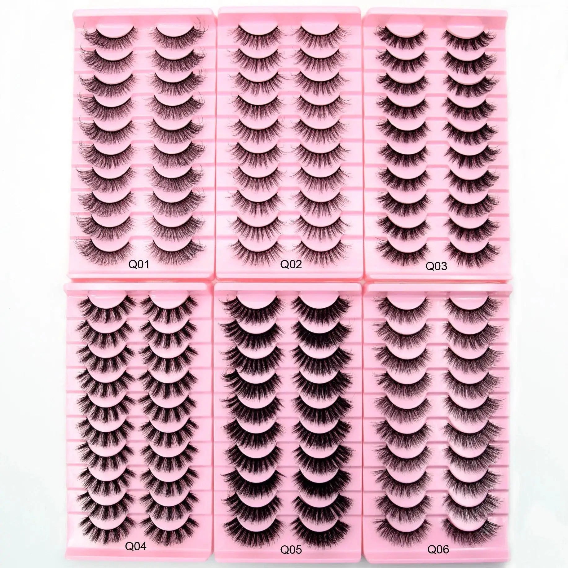 Fluffy 3D Mink Lashes Reusable Natural Volume Glam Up