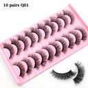 Fluffy 3D Mink Lashes Reusable Natural Volume Glam Up