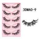 Fluffy Cat Eye 3D False Lashes Natural Glamour Eyes Set