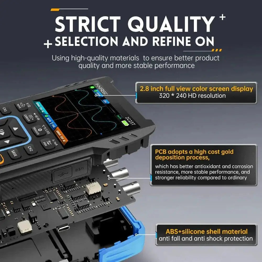 FNIRSI 3 In 1 Handheld Oscilloscope Multimeter Pro